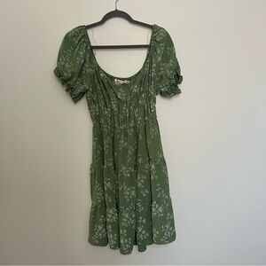 Green Floral Dress